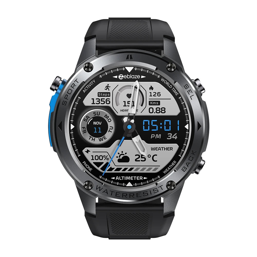 FUCHE TANK T3 PRO Smart Watch GPS Compass Barometric Altimeter Dual-band GNSS Voice Calling Smartwatch For Kospet