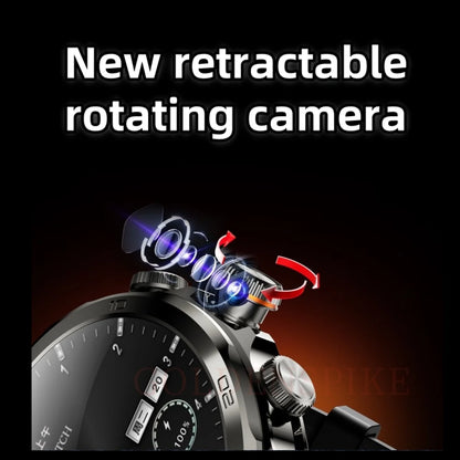 Montre intelligente Originale H19 Android 10.0 avec caméra rotative à 190°, GPS, WIFI, écran AMOLED plus grand de 1,95 pouces, stockage de 256 Go