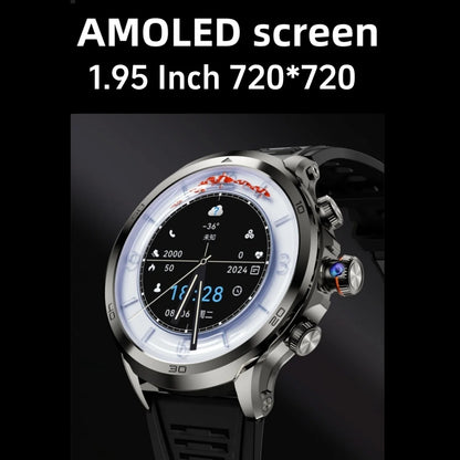 Montre intelligente Originale H19 Android 10.0 avec caméra rotative à 190°, GPS, WIFI, écran AMOLED plus grand de 1,95 pouces, stockage de 256 Go