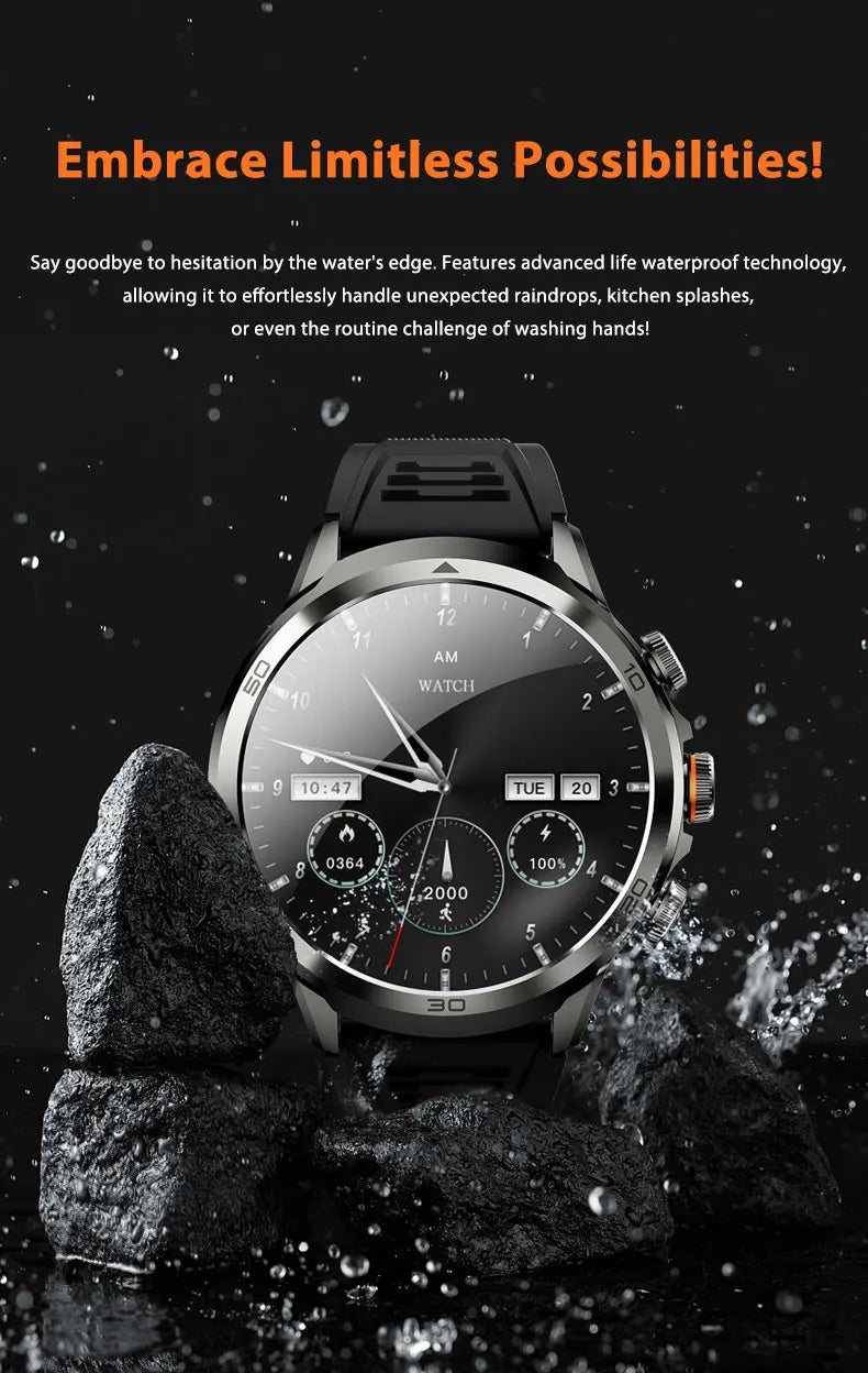 Montre intelligente Originale H19 Android 10.0 avec caméra rotative à 190°, GPS, WIFI, écran AMOLED plus grand de 1,95 pouces, stockage de 256 Go